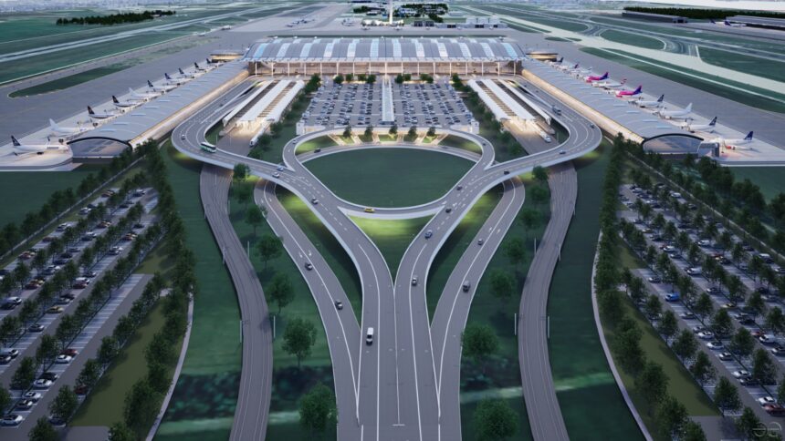 foto noul terminal al aeroportului henri coanda intra in linie dreapta cnab a semnat contractul de atribuire pentru proiectare 6a43716dd0237