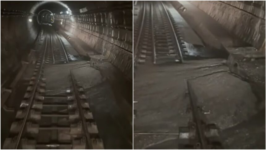 o bucata din tunelul de metrou cazuta pe sine circulatia trenurilor oprita intre statiile 1 mai si jiului club feroviar 6a391dada16f2