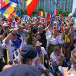 sustinatori calin georgescu tricolor piata victoriei 20 iulie 2025