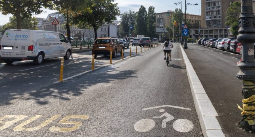 banda comuna pentru biciclete si transportul public in piata natiunile unite pmb anunta ca marcajele au fost trasate 6a8dad8022629